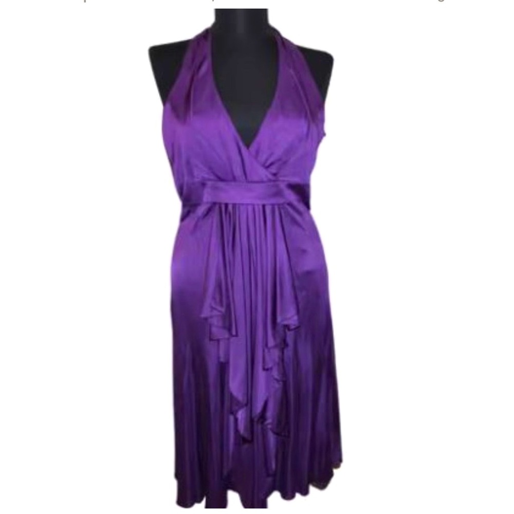 Karen Millen Halter Style Fit & Flare Low Back Dress